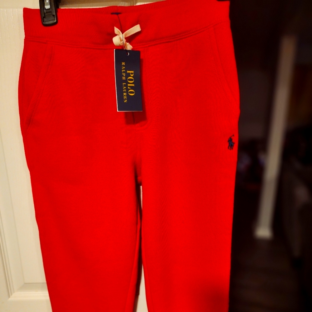 Polo by Ralph Lauren Red Kids Sweatpants Joggers